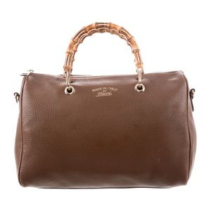 GUCCI Bamboo Shopper Boston Bag